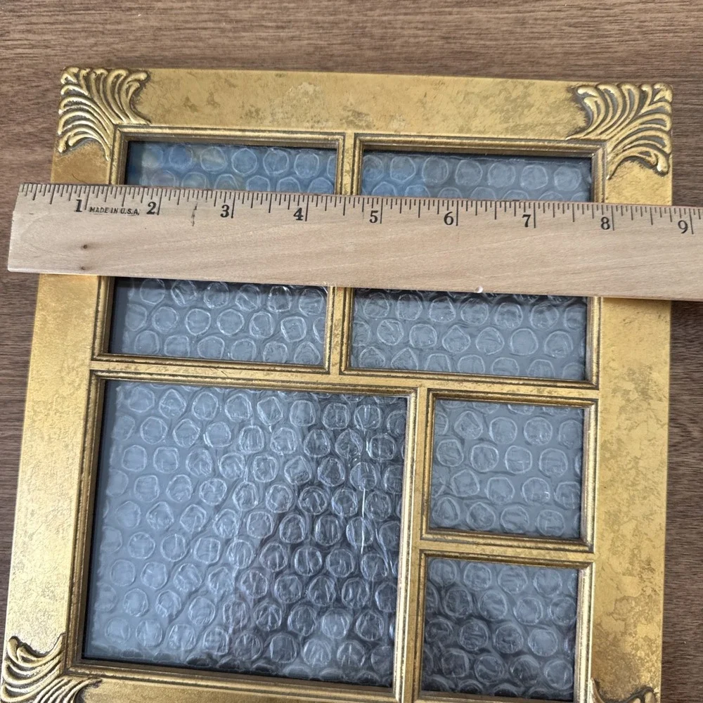 Picture Frame set Of Two Gold Plastic 9X9